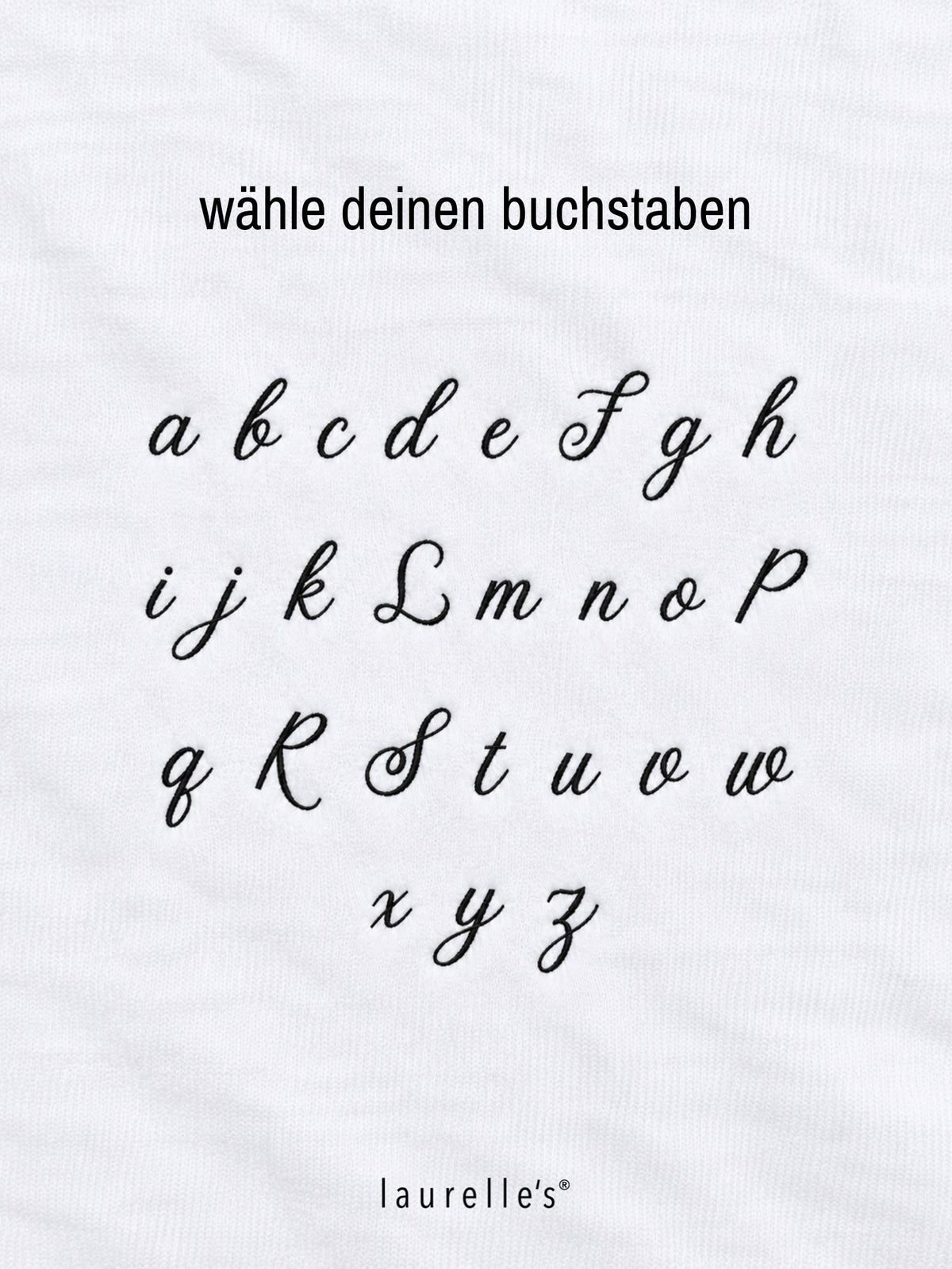 Script Initial Shirt Weiß