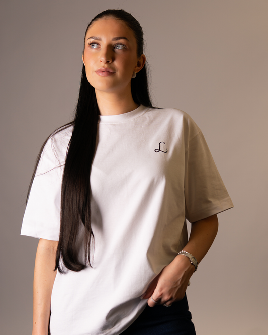 Script Initial Shirt Weiß
