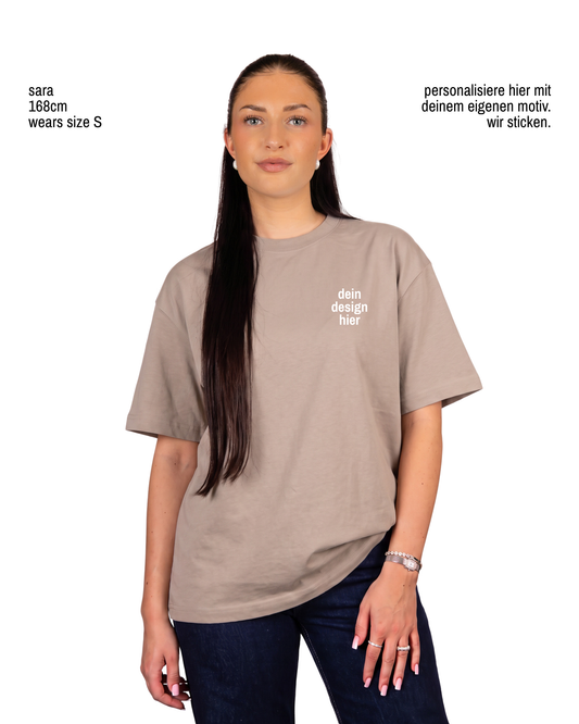 Personalisierbares Signature T-Shirt Vintage Brown