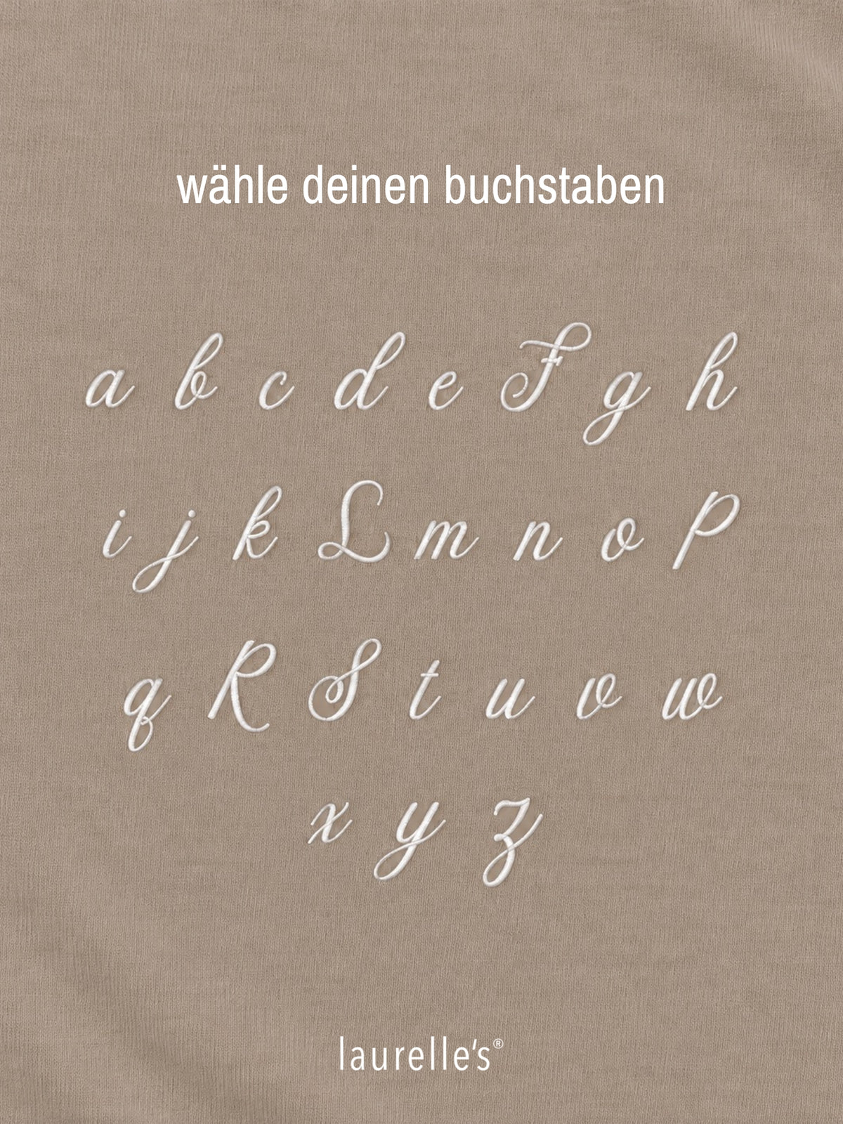 Script Initial Shirt Vintage brown