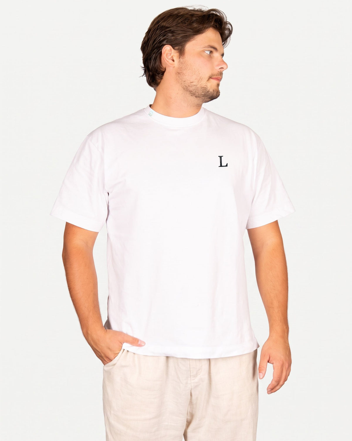 Monogram T-Shirt Weiß