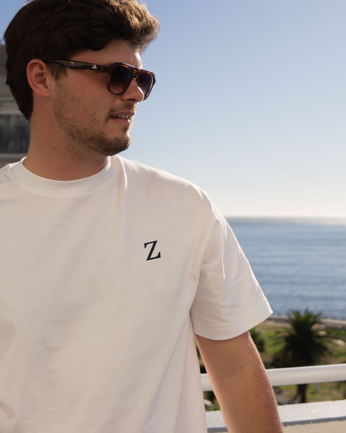 Monogram T-Shirt Weiß