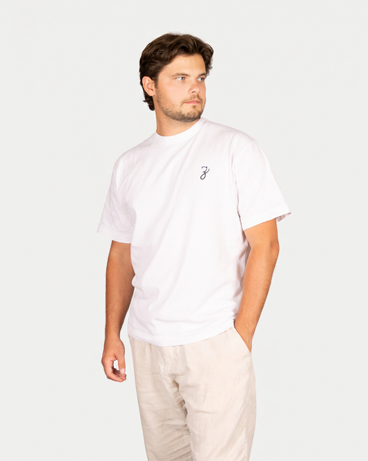 Script Initial Shirt Weiß